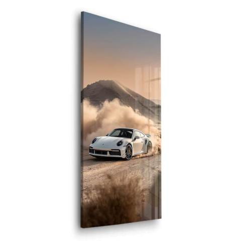 Sztuka z Szkła Akrylowego Porsche