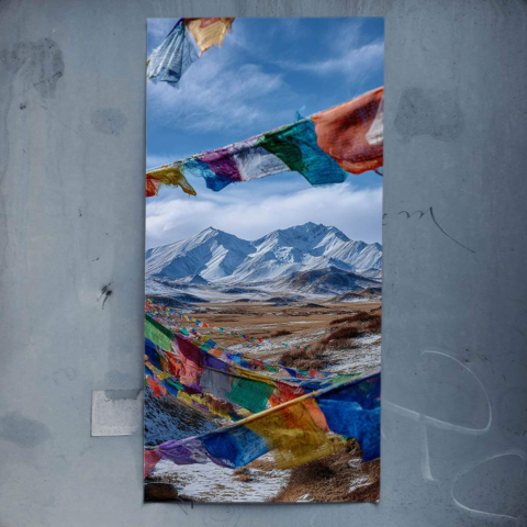Gebetsflaggen Poster