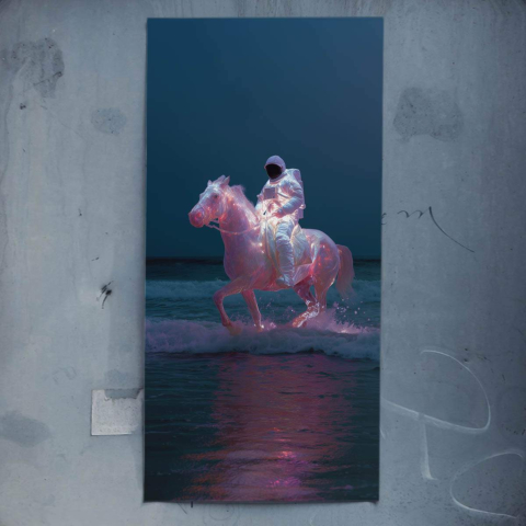 Neon Reiter Poster