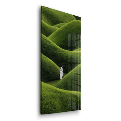 Grüne Hügel Acrylglasbild
