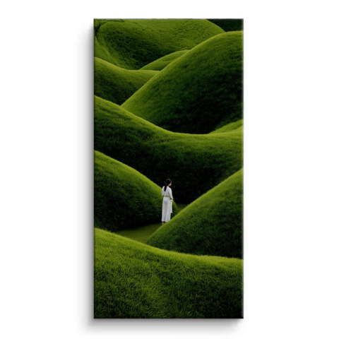 Green Hills Canvas Art