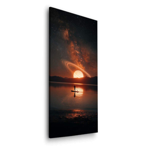 Refleksja Saturna Obraz na Dibond Mat