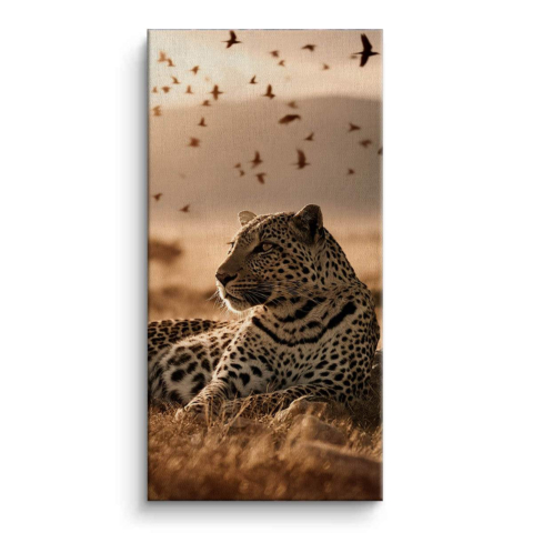 Leopardo Cuadro en Lienzo