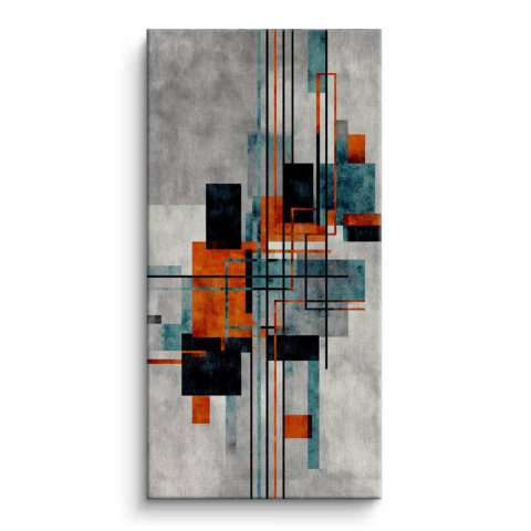 Rectangle Rhythm Canvas Art