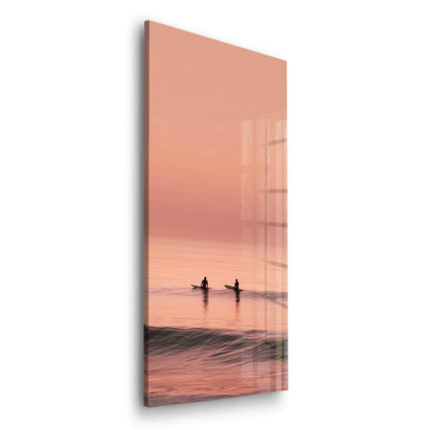 Sonnenuntergang Surf Acrylglas