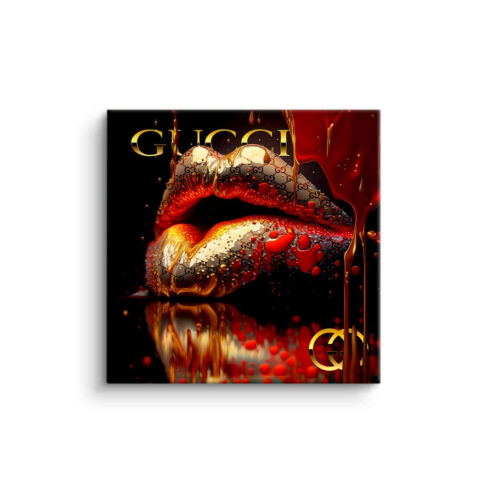 Luxe Kiss Print PVC Mat Art