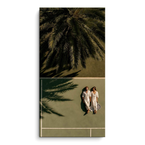 Palm Shadows PVC Matt Bild auf Dibond Matt