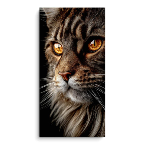 Gros plan Chat PVC Mat Art
