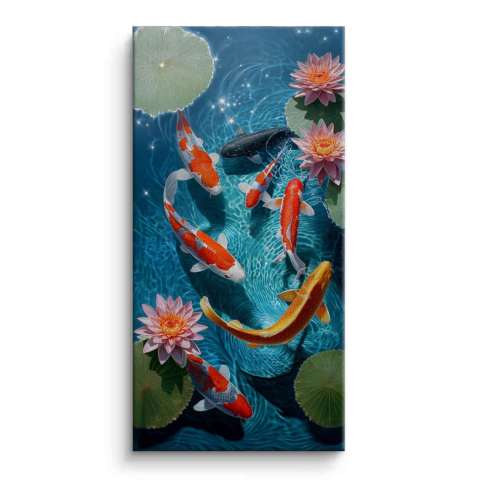 Étang de Koi Tableau sur Toile