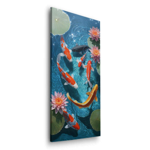 Koi Pond Obraz na Dibond Mat