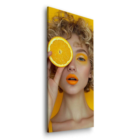 Citrus Glow Dibond Mat Art