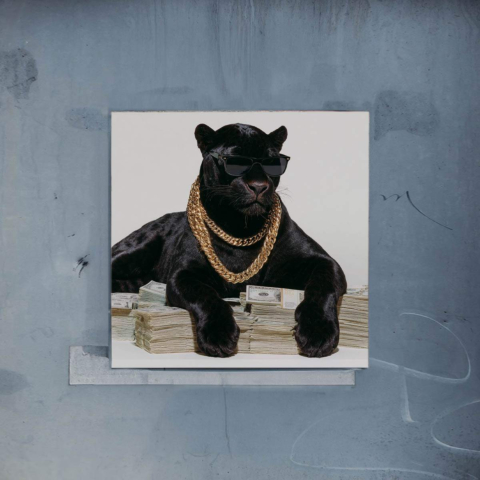 Reicher Panther Poster Kunst