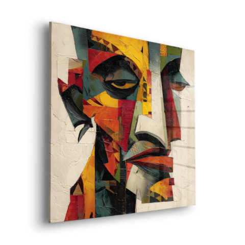Kubistisches Porträt Acrylglas