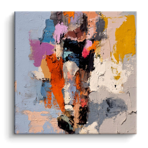Portrait Abstrait PVC Mat
