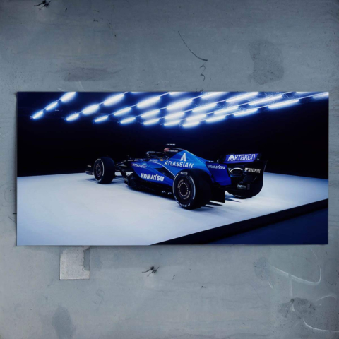 Póster de Coche de Carreras de F1 PVC Brillante