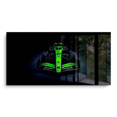 Green Formula Car PVC Gloss Art