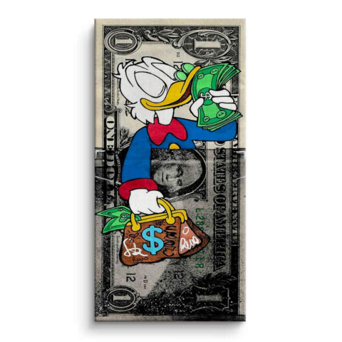 Cash Quack Leinwandbild