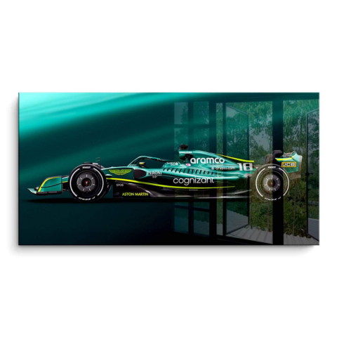 Aston Martin F1 Car PVC Gloss Art