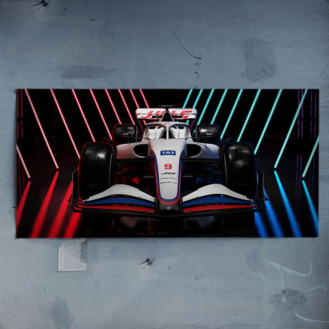 Póster de Coche de Carreras de F1 PVC Brillante