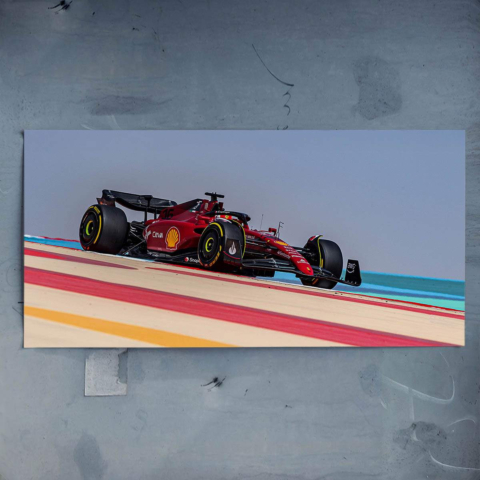 Póster del Coche de F1 de Ferrari
