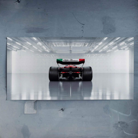 Póster de Coche de Carreras de F1 PVC Brillante
