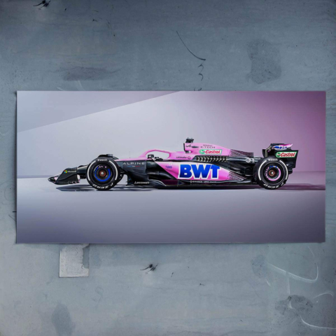 Póster de Coche de Carreras de Fórmula 1 PVC Brillante