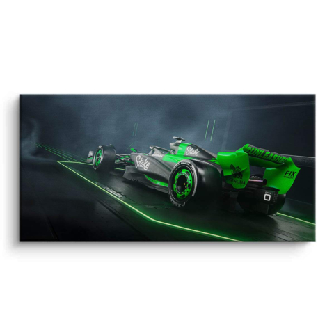 Electric Racer Unleashed Canvas Art