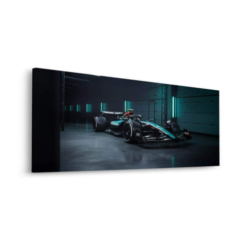 F1 Car in Garage Dibond Matt Art