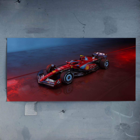 Póster del Coche de Fórmula 1 de Ferrari Póster