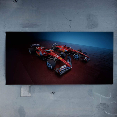 Póster de Autos de Fórmula 1 de Ferrari