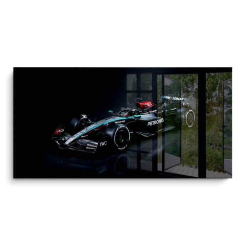 F1 Mercedes W13 PVC Glänzend Leinwandbild