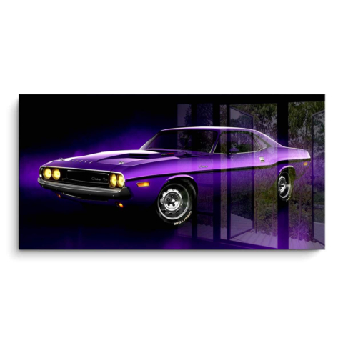 Purple Challenger PVC Gloss Art