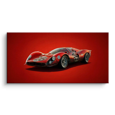 Vintage Rennwagen Leinwandbild