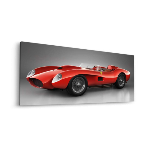 Klassischer Rennfahrer Dibond PVC Matt