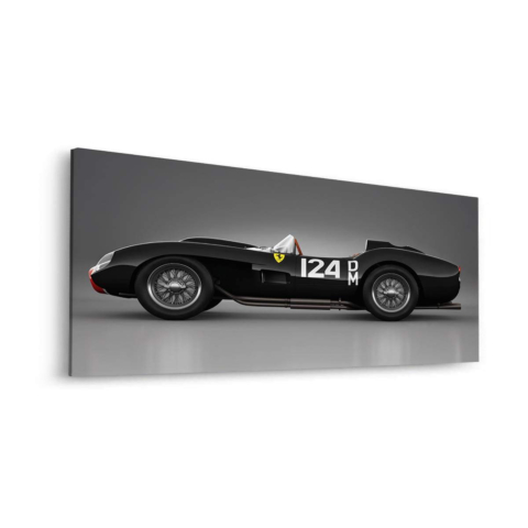 Vintage Rennwagen Dibond Leinwandbild