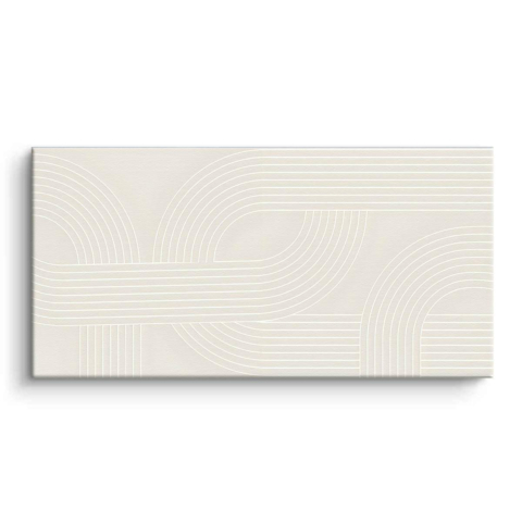 White Curves Canvas Art