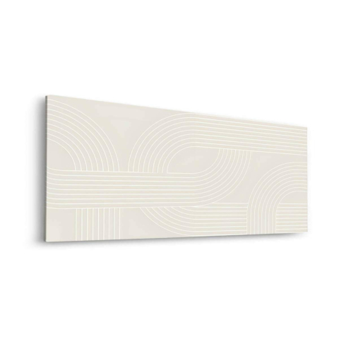White Curves Dibond Matt Art