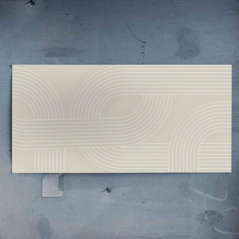 White Curves Poster Art