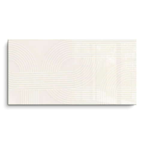 Courbes Blanches PVC Brillant