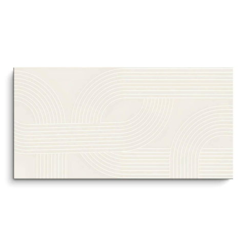Weiße Kurven PVC Matt