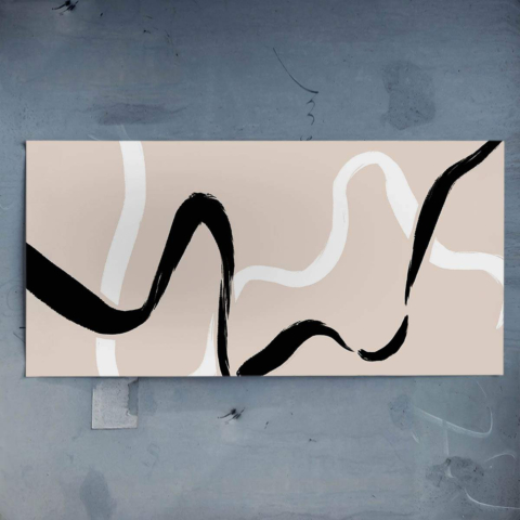 Wavy Lines Poster Art
