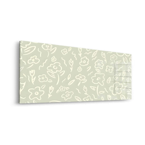 Motif Floral Verre Acrylique