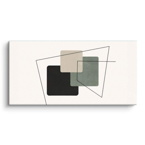 Squares and Lines Canvas Art