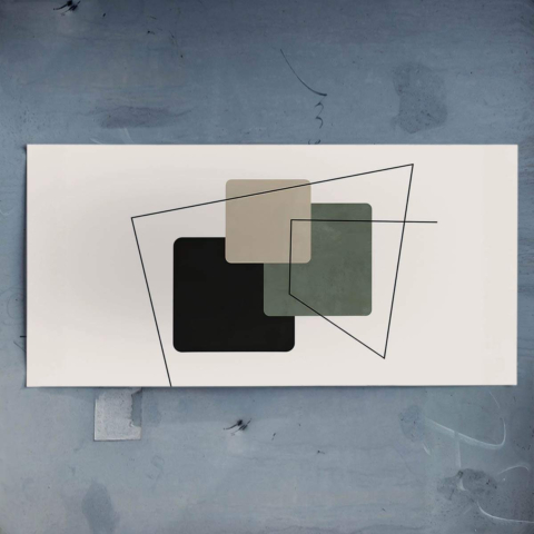 Quadrate und Linien Poster
