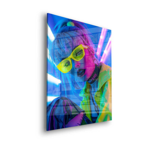 Portret Neonowe Wibracje Szkło Akrylowe