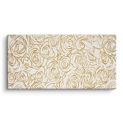 Rose Pattern Canvas Art