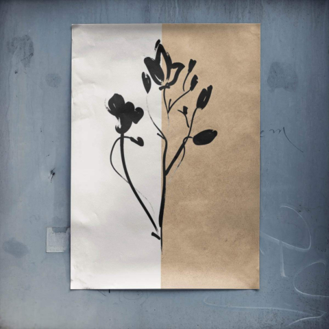 Botanische Linien Poster