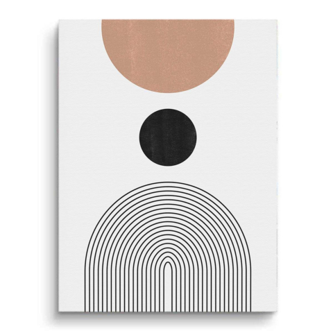 Kreise und Linien Leinwandbild