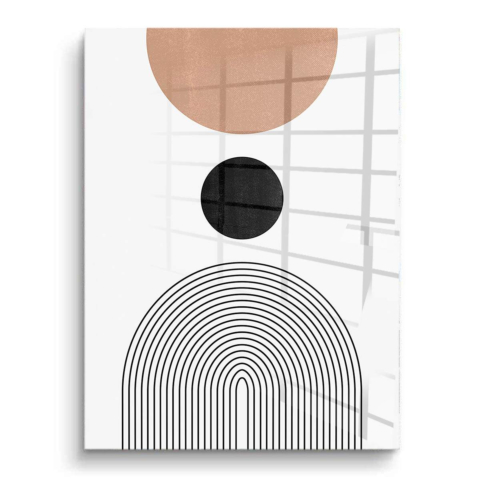 Kreise und Linien PVC Glänzend
