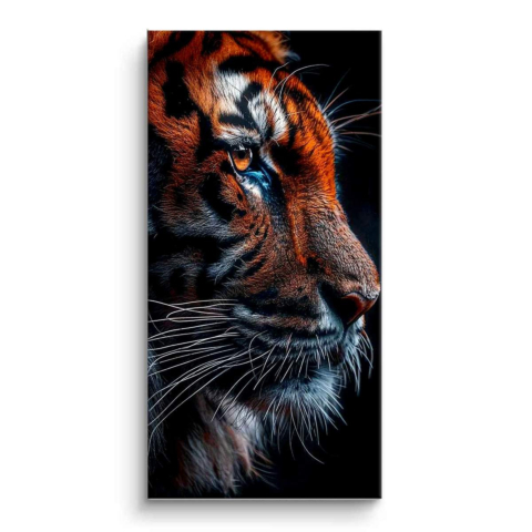 Majestatischer Tigerporträt PVC Matt